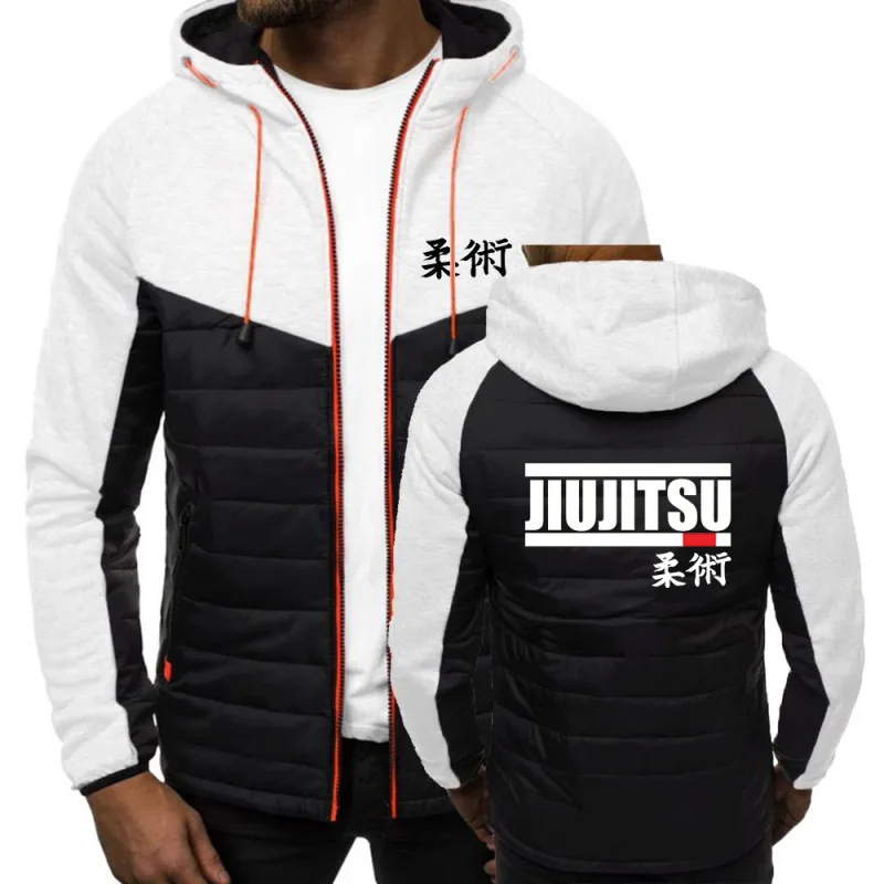 Jiu Jitsu brasileiro O casaco masculino de algodão de sete cores é adequado para o inverno multicolorido moletom com capuz jaqueta — image 2