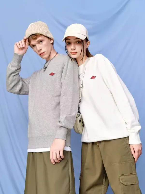 Autumn Winter High Quality O-Neck Sweatshirts Cotton Embroidery logo Casual Hoodies Men Long Sleeve Women Tracksuit Tops