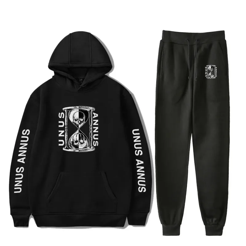 Popular Comfortable Unus Annus Print Sweatshirt Sweatpants Suit Hoodies+ Trousers Suit Boys/Girls 2 Piece Set Clothes — image 14