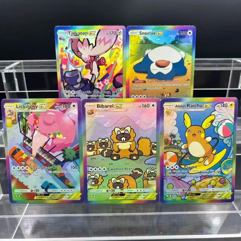 5pcs DIY POCKET Collection Cards Mewtwo Leafeon ex Self Made Single Card Classic Game Anime Card Gift Toy — image 5