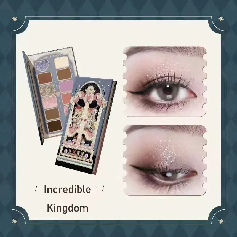 Flower Knows Circus Series 12 Coloured Eyeshadow Palette Matte Shimmer Glitter Sequins Pigment Eye Face Makeup Beauty Cosmetics