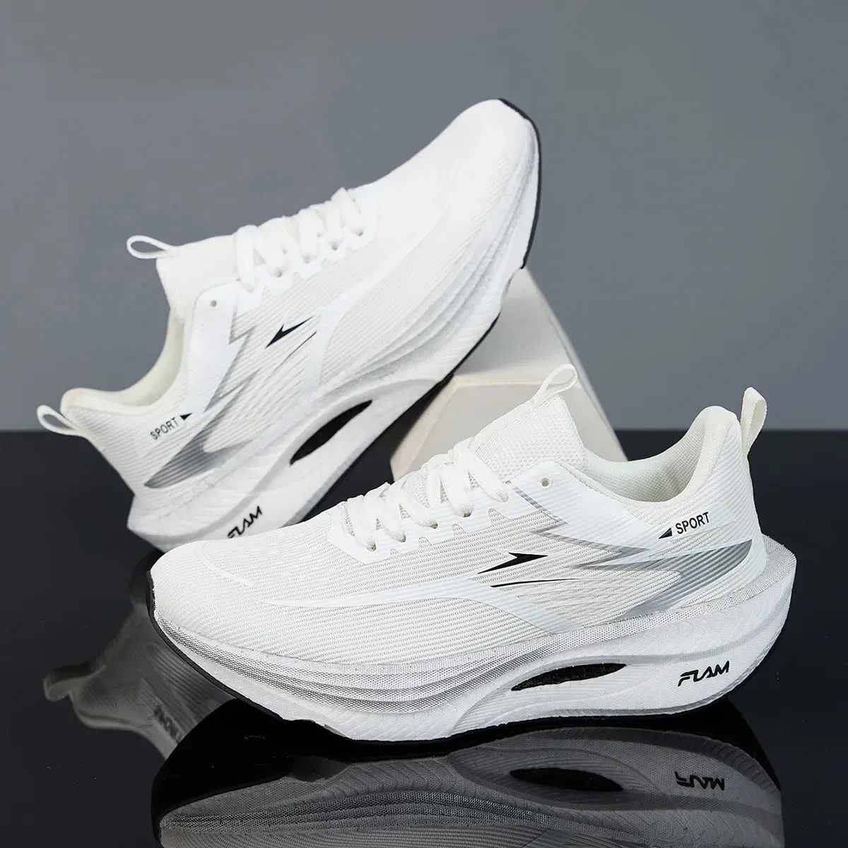 Men Sports Running Shoes Casual Marathon Breathable Lightweight Women's Comfortable Athletic Nonskid Walking Sneakers Outdoors — image 5
