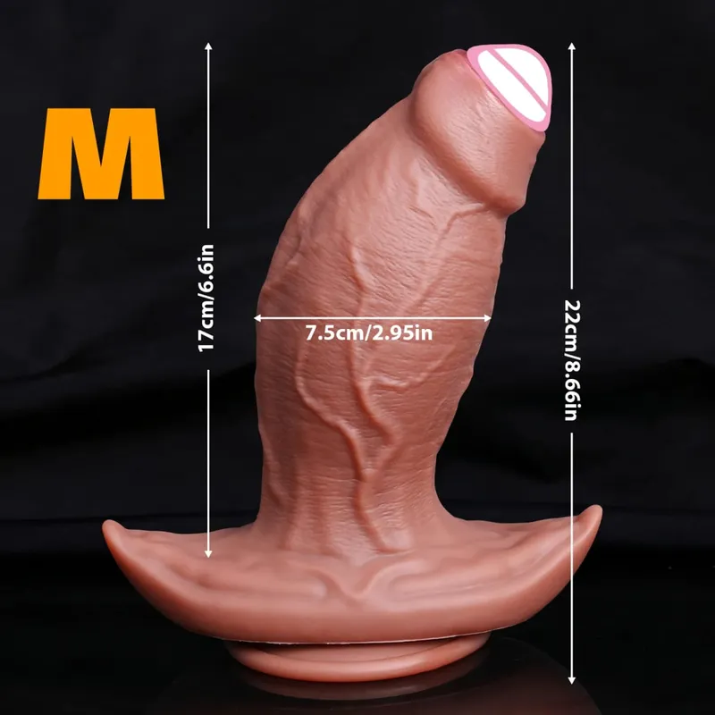 Realistic Flesh Skin Soft Thick Big Dildo Double Silicone Small Penis Woman Man Anal Sex Toy Suction Cup Dick Masturbators Cock