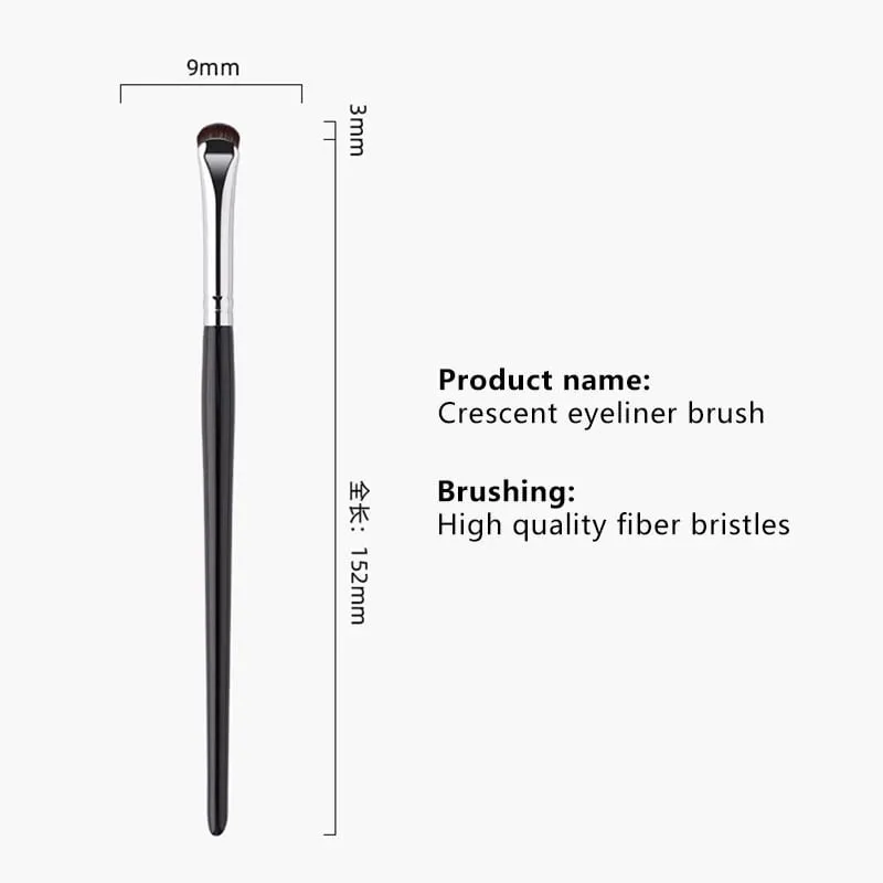 1/2PC Crescent Eyeliner Makeup Brushes Eye Makeup Tools Precision Soft Eyeshadow Brush Curved Thin Small Eye Cosmetic Tools — image 2