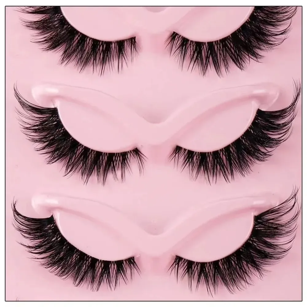 Hot Selling 5 Pairs Cat Eye False Eyelashes Natural Look Wispy Lashes for Daily Eye Makeup — image 6