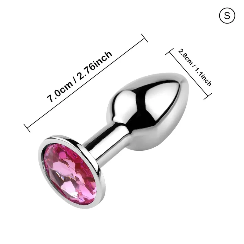 S/M/L Metal Anal Plug Butt Plug Sex Toy Butt Toy for Women Men Couples Gay Adult Game Masturbator Anal Diamond Sex Shop — image 23