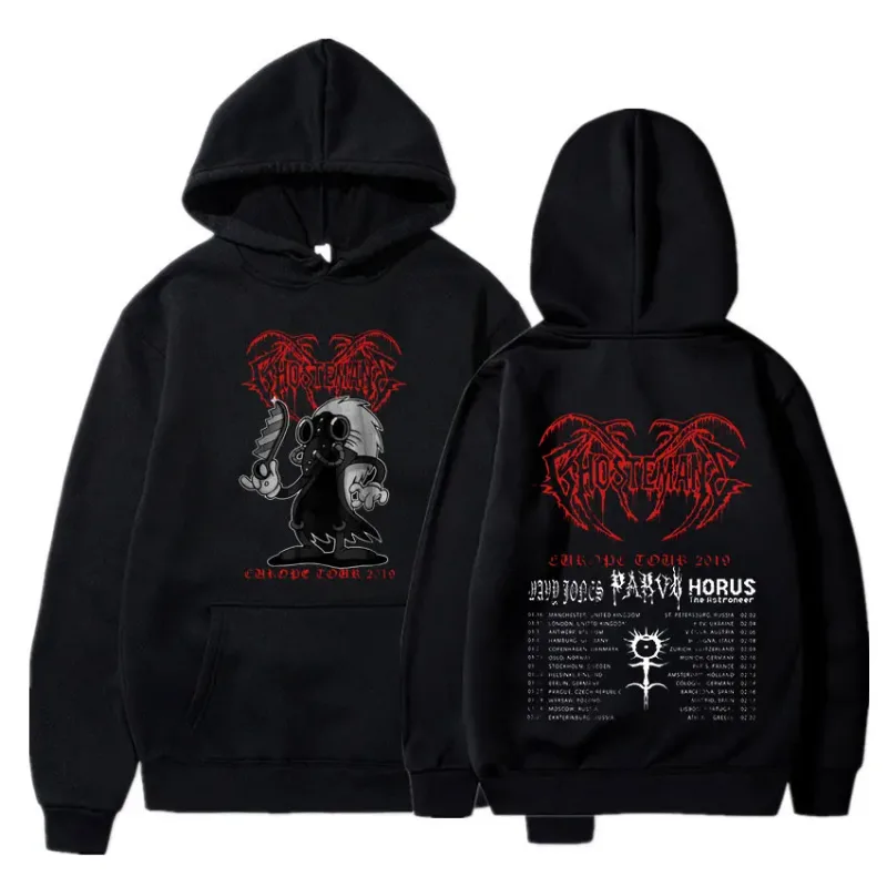 Ghostemane Double Sided Print Hoodie Men's Fashion Hip Hop Metal Rock Hoodies Gothic Oversized Sweatshirt Tracksuit Streetwear — image 14