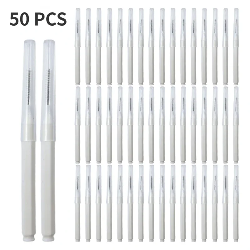 5-50PS Portable Mini Eyebrow Brushes Disposable Eyelash Brow Lifting Brush Applicators Lash Extension Comb Beauty Makeup Tools — image 13