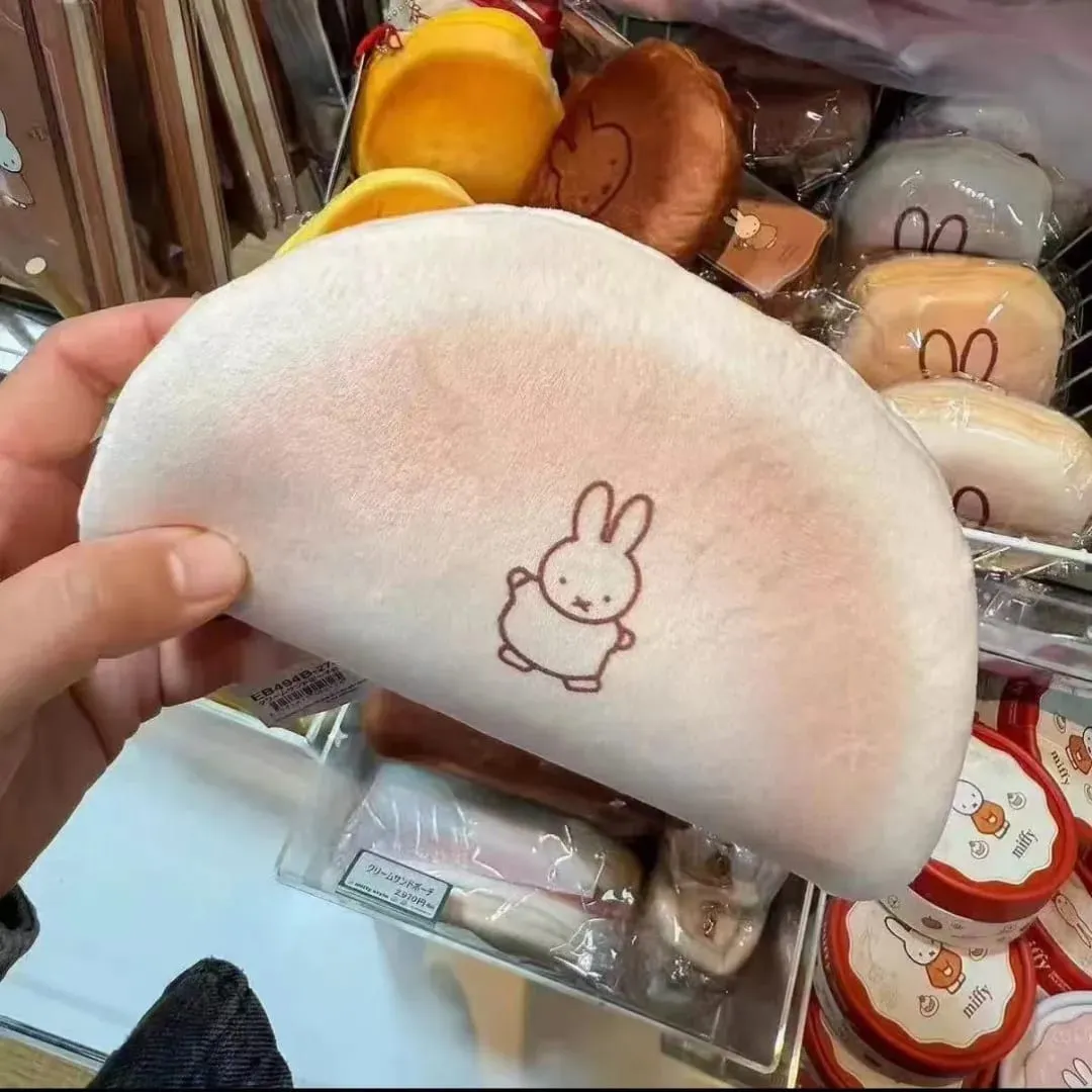Kawaii Mifune Rabbit Bread Pencil Case Trendy Creativity for Students' Stationery Macaroon Japanese Cartoon Makeup Storage Bag — image 6