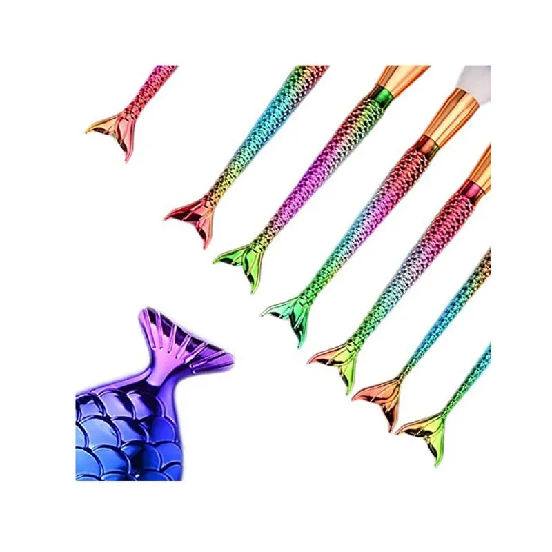 7 PCS Makeup Brushes Set Stocking Stuffers for Teen Girls Kids Women Foundation Eyebrow Blush Brushes
