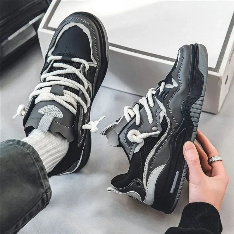 Casual Shoes for Men Board Shoes Patchwork Skating Sports Running Sneakers Non-Slip Soles Fashion Mens Sneakers Tenis Masculino