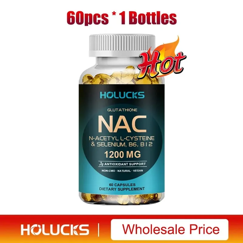 NAC-kapsler 1200mg - Støt hudsundhed Cellulær energi Antioxidant Detox Forbedrer immunitet Forbedrer fordøjelsen — image 9