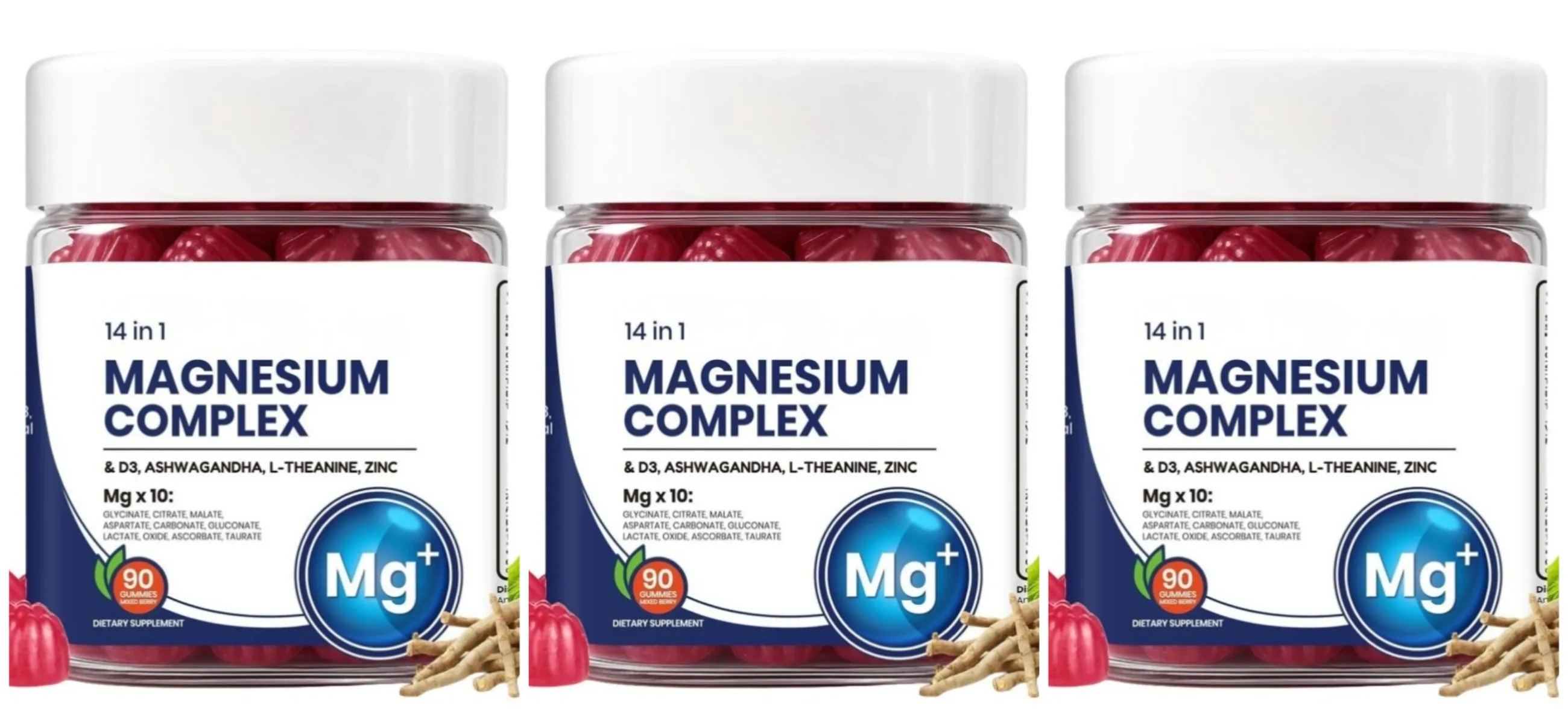 Googeer DeepCalm Magnesium Complex Gummies for Evening Calm Support with Vitamin D3 Zinc Ashwagandha L-Theanine 90 Gummies — image 9