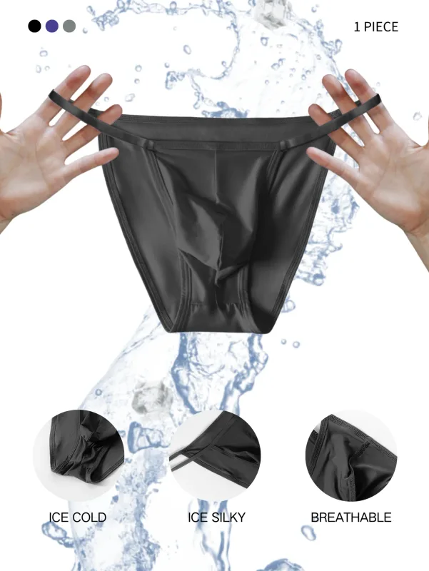 1pc Sexy Men Underwear Briefs Underpants Nylon Quick Dry Men's Briefs Bikini Slip Men's Tanga Briefs Mens Sexy Underwear U Pouch