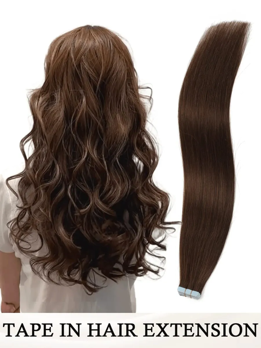 Tape In Hair Extensions 100% Human Hair Remy | 12-20 Inch 20pcs 30g Wefts for Thick or Thin Hair | No Damage Easy to Apply — image 1