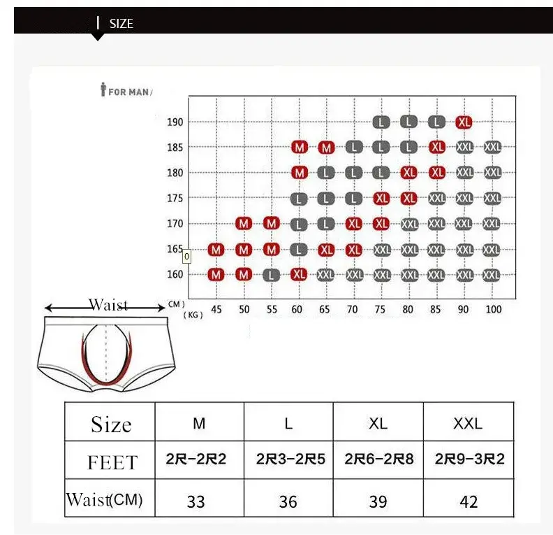 Cueca boxer masculina de fibra de bambu, calcinha masculina respirável em u convexo com bolsa longa, plus size — image 5