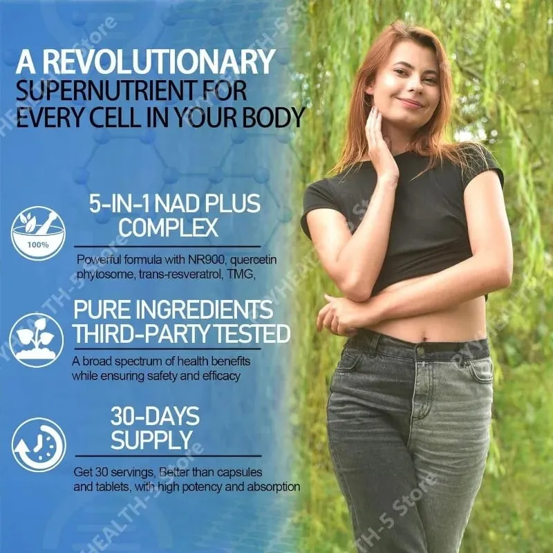 Liposomal NAD+ Supplement with Resveratrol Quercetin and Vitamin B3 – Supports Healthy NAD+ Levels and Cellular Health – 60ml — image 3