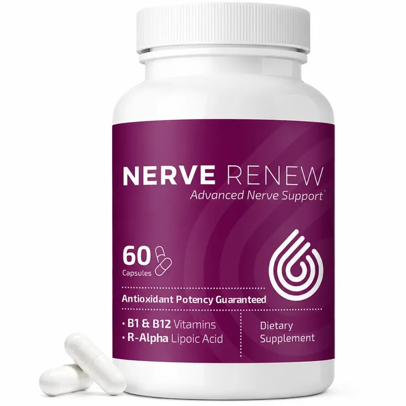 Nerve Renew Advanced Nerve Support Supplement - Natural Relief for Nerve Discomfort with R-Alpha Lipoic Acid & Vitamin B Complex — image 8