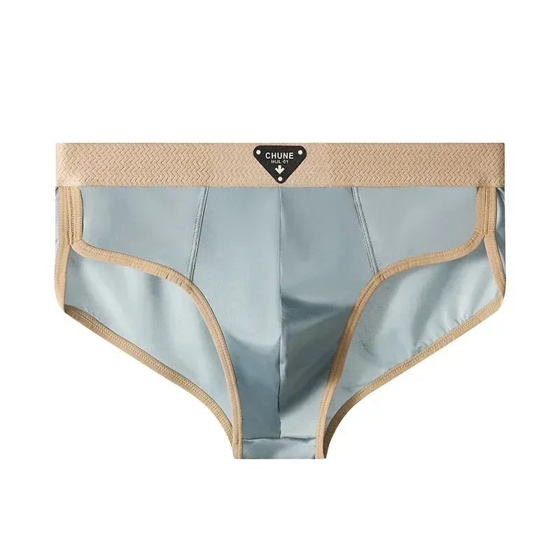 1/3PCS Panlalaking Briefs Ice Silk Satin-like Brief Panlalaking Panlalaki Summer Breathable Quick Drying Panty Sexy U Pouch Underwear — image 27