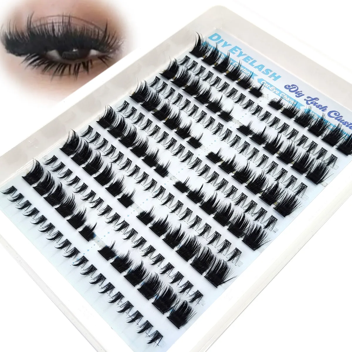 New Dramatic Lash Cluster Lash Extension Bottom Lash Artificial Mink Strip Single Lash Cat Eye Lash Extension DIY Fairy — image 6