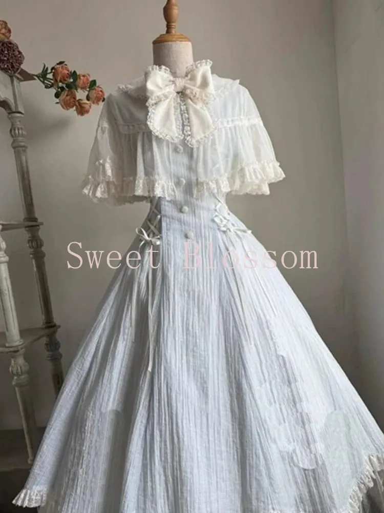 French Elegant Sweet Lolita Dress Women Bow Lace Patchwork Princess Party Dresses Bagong Slim Fashion Hepburn na Damit Tag-init 2025 — image 2