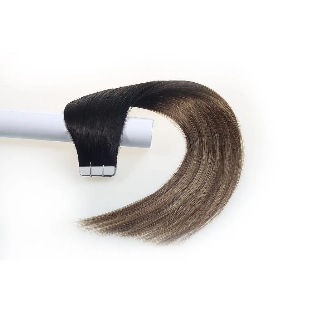 Aromas Hair Tape In Hair Extensions Human Hair 4x1cm Skin Weft Remy Tape Ins 20pcs 40pcs 14-22 inch For Thin Hair — image 7