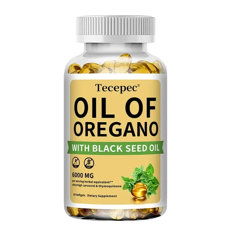 Oil of Oregano with Black Seed Oil 2 in 1 Oregano Supplement for Immune Health Digestive Health Non-GMO — image 8
