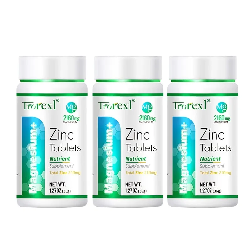 Best Magnesium Zinc Supplement 60 Tablets Increase vitality Immune Health — image 9