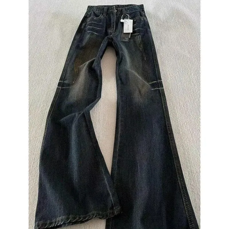 Classic Retro Flare Denim Men's Jeans Bootcut Stretch Cotton Men's Pants Vintage Style Unique Nostalgic Comfort Casual Slim — image 4