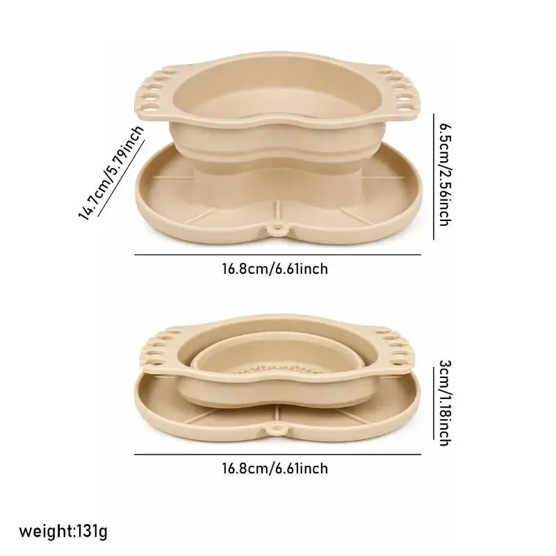Collapsible Silicone Washing Bucket BPA-Free Easy Clean for Paint Brushes Makeup Brushes Home Travel Artist Use