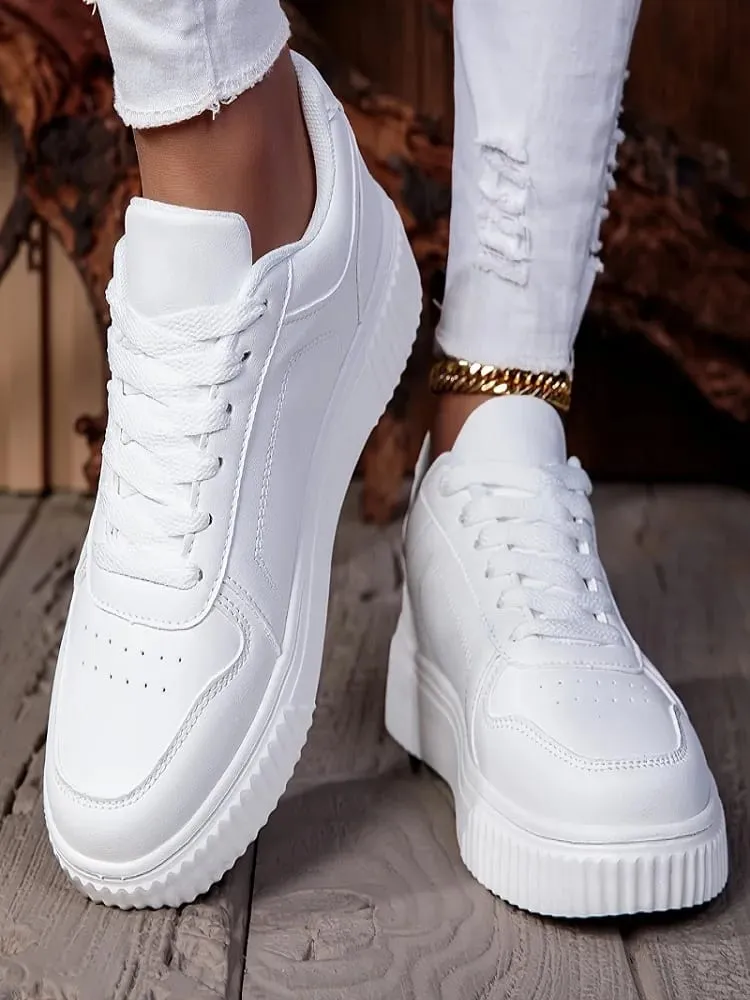 Women Shoes Man Casual Vulcanize Shoe Lace Up Women's Sneakers Non Slip Lightweight Comfortable Unisex Sports Shoes — image 7
