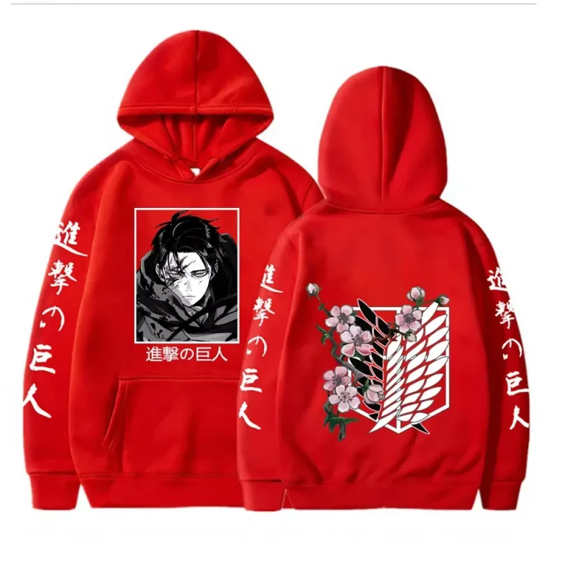 New Attack Giant Large Hoodie Levi Graphic Hoodie Men's and Women's Clothing Autumn Warm Hoodie Street Top — image 4