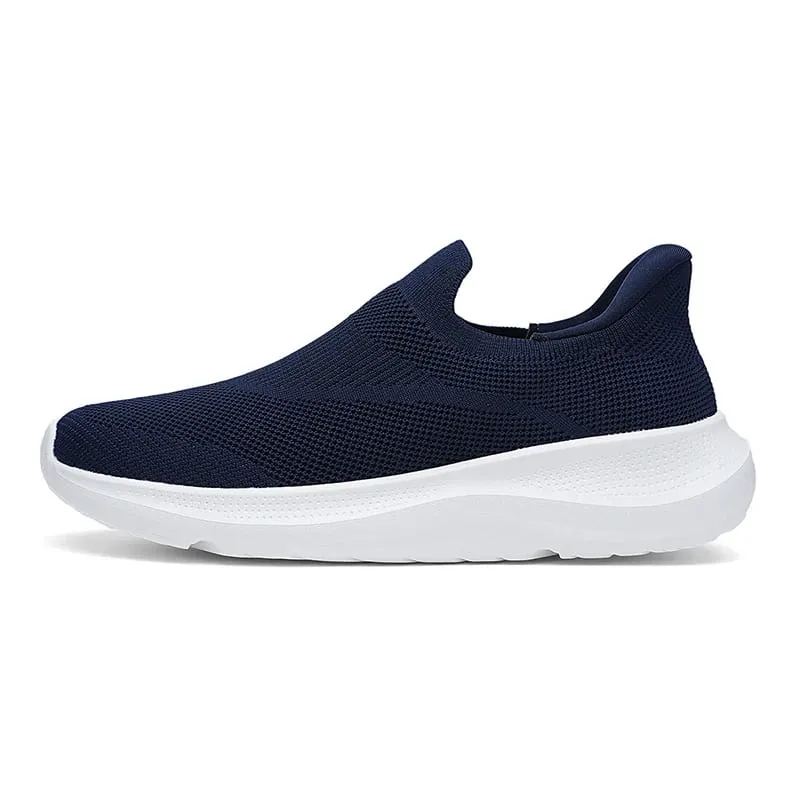 Breathable Knit Slip on Platform Walking Shoes Sports Lightweight Non Slip Cushion Casual Sneakers for Men Women High Quality — image 7