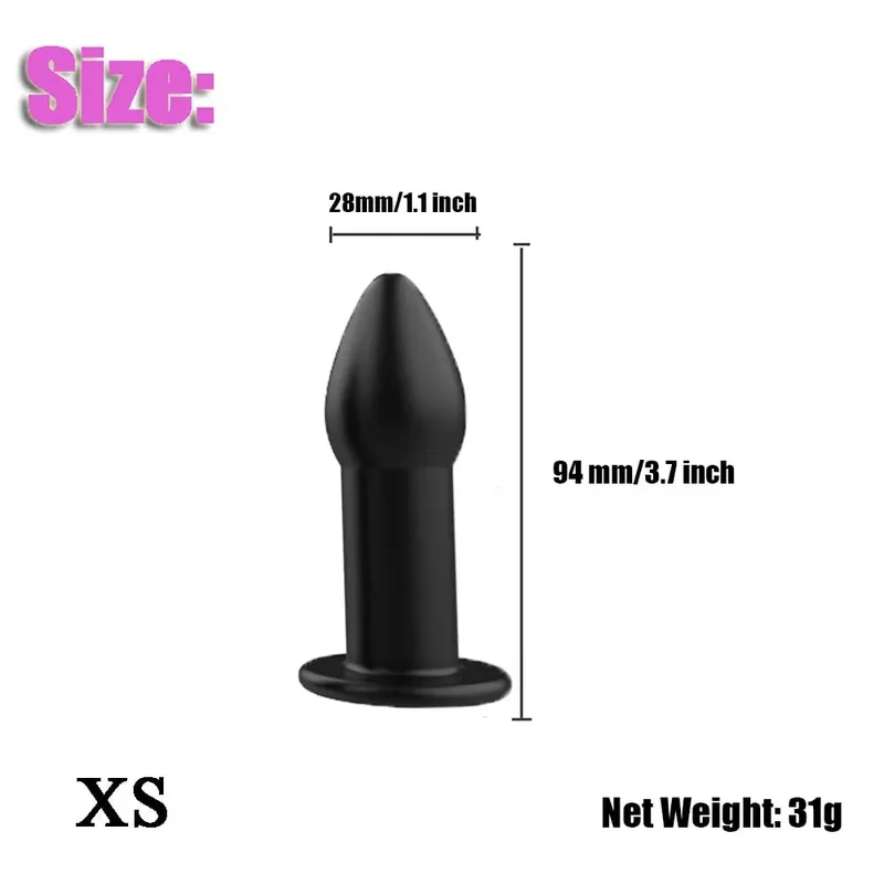Hollow Anal Butt Plug Vaginal Dildo Speculum Peeking Vagina Expander Tunnel Anus Dilator Lavemang Vuxen Sexleksaker för kvinnor Gay Män — image 10