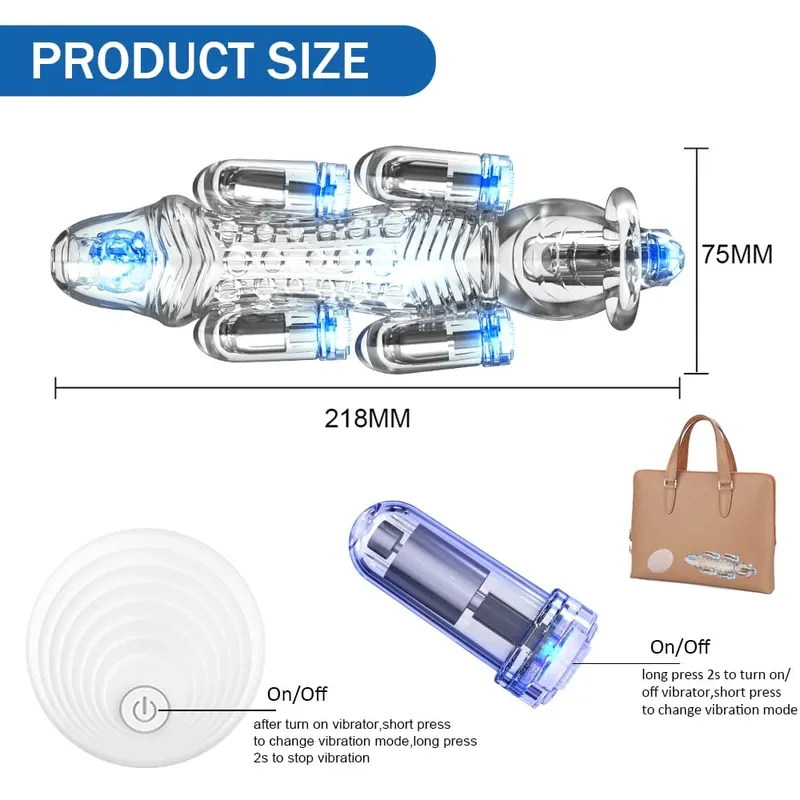 Glans Vibrator Remote Control Bullet Glans Vibrator Para sa Mga Lalaki Penis Exerciser Penis Glans Trainer Para sa Pagkaantala ng Ejaculation Sex Toy — image 6