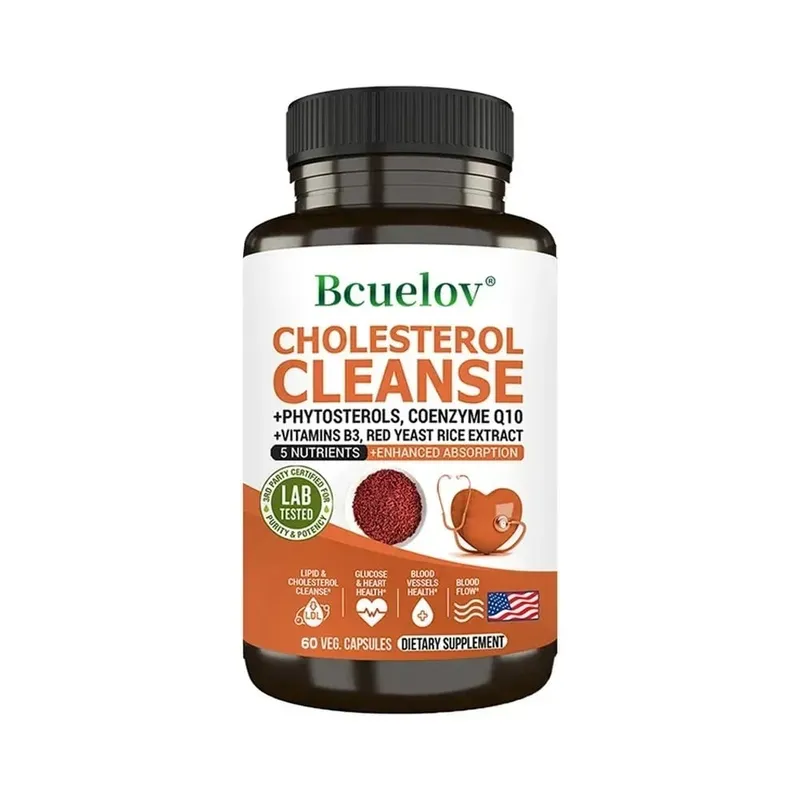 Cholesterol Cleanse Capsules with Coenzyme Q10 Red Yeast Rice Extract Antioxidants Maintain Cardiovascular Health — image 10