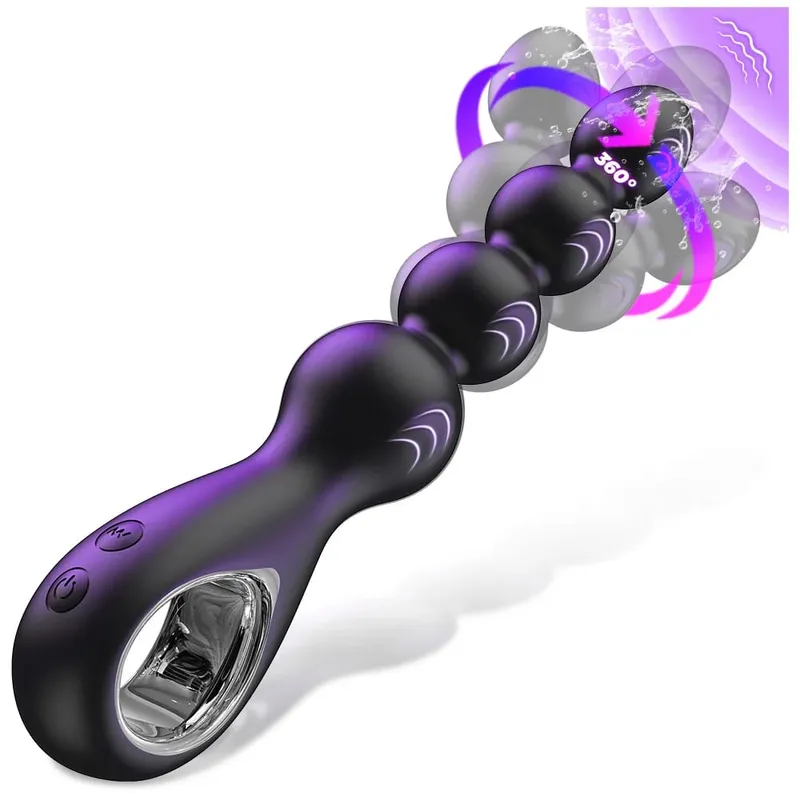 360° Rotating Anal Vibrator for Men Prostate Massager Butt Plug Anal Balls Adult Male Gay Masturbator Toy Sex Toys for Adult — image 1