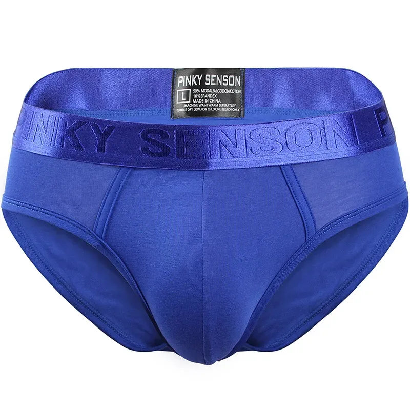Marca Pinky Seaso, los más vendidos, pantalones triangulares sexis, ropa interior fina de Modal de Color sólido, calzoncillos de Modal ventilados de talla grande para hombres — image 5