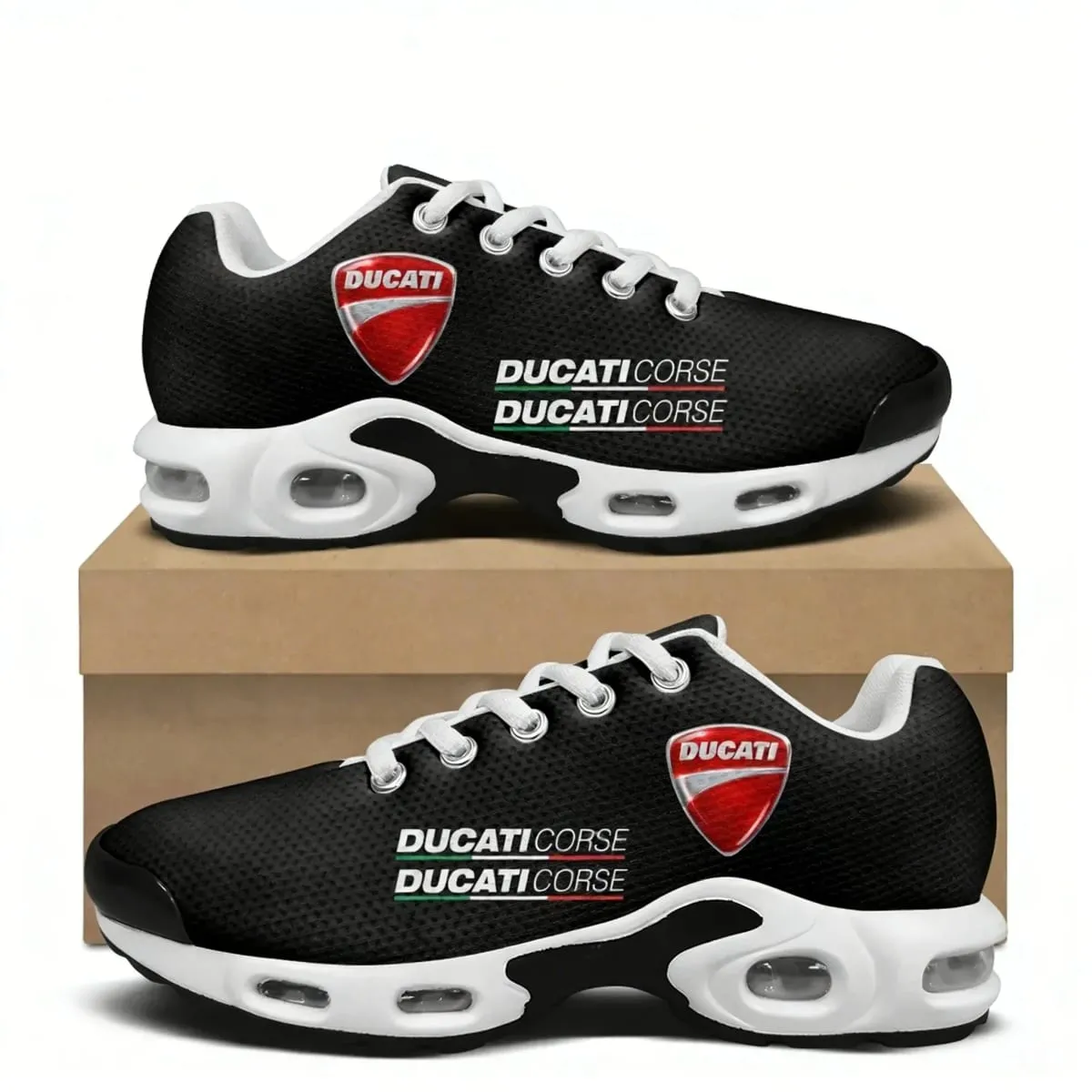 D-Ducatis Air Cushion Sneakers Mens Womens Teenager Lightweight Sports Shoes High Quality Custom Couples Leisure Mesh Sneaker