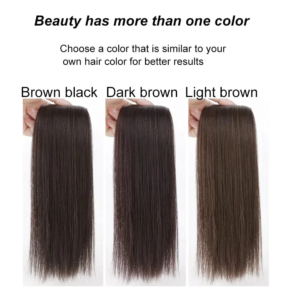 Synthetic 2 pieces/set of wig pads hair extensions opening and top replacement pieces replacement artifact