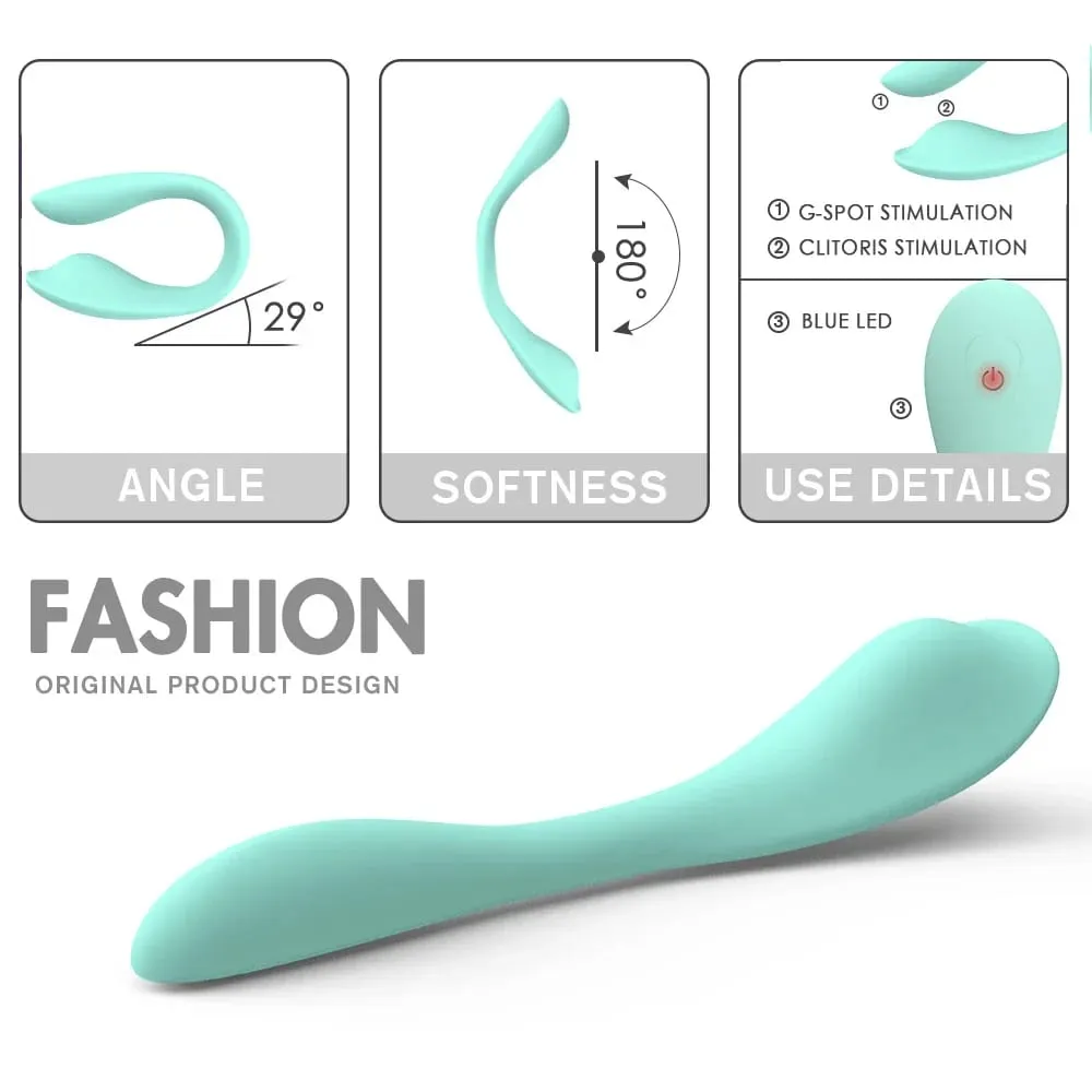 9 Speed U-Shape Wearable Vibrator Wireless Remote Dual Motors Clitoral & G Spot Stimulator Adult Sex Toy for Women