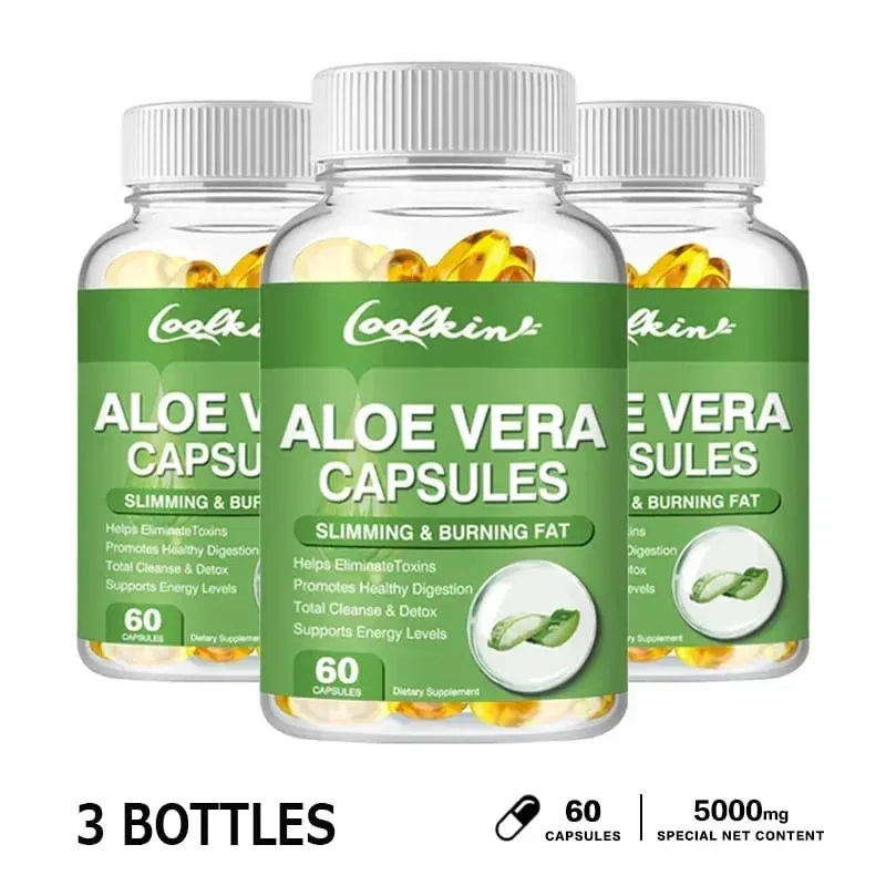 Aloe Vera Extract Capsules - Colon Cleansing Supports Digestive and Immune Health Balances Stomach Acid Antioxidant Non-GMO — image 10
