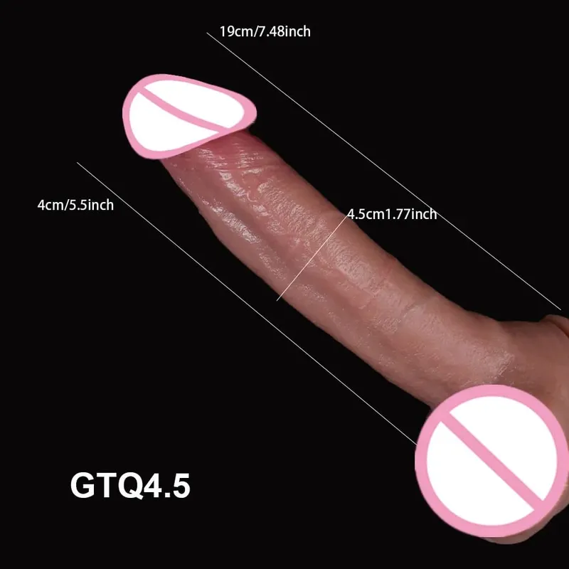 Ruddy Glans Dik Yapay Penis Yumuşak Cilt Büyük Penis Ucuz Kadın Masturbator Yetişkin Strapon Vantuz Anal Seks Oyuncakları Kadınlar için Masaj