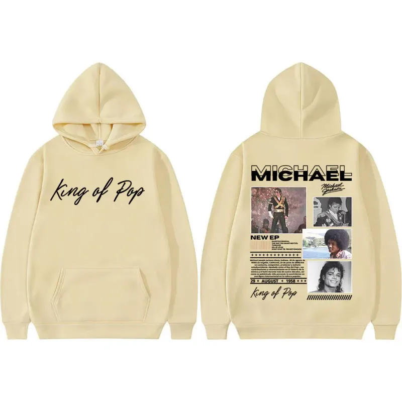 King of Pop Michael Jackson Bad Era Hoodies Men's Clothes Fashion Hip Hop Punk Sweatshirt Long Sleeve Oversized Hoodie Pullovers — image 6