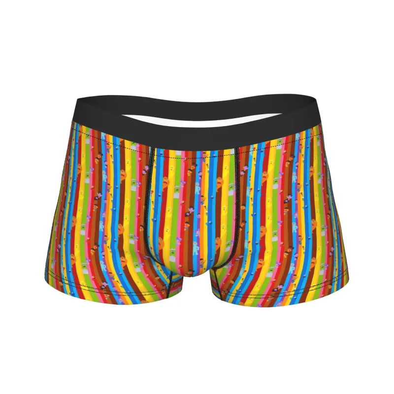 S-Sesames Streets Tango Elmo & Grover Cueca masculina Shorts Cuecas Boxershorts engraçados Qualidade Aduaneira Calcinhas Oversize — image 27