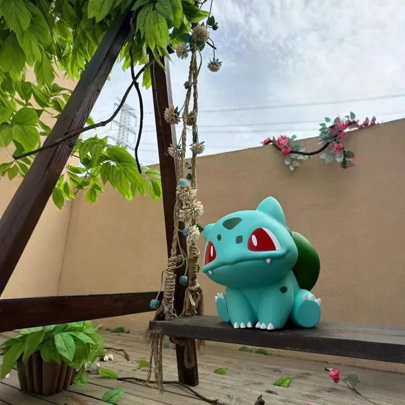 Pokemon Bulbasaur Cute Cartoon Collectible Figure Model Living Room Entrance Desktop Ornament Decor Birthday Gift For Anime Fans