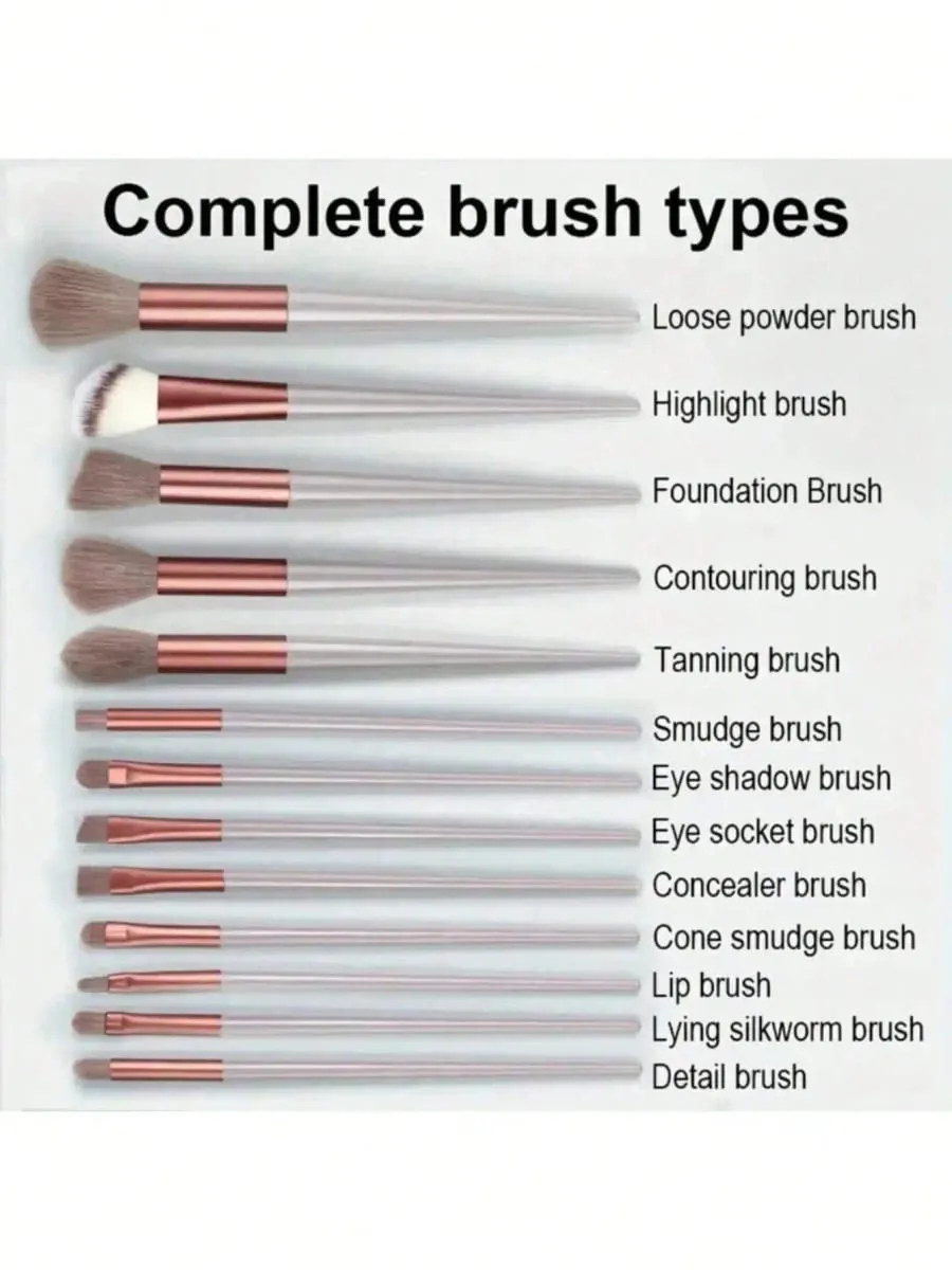 Makeup Brush Set Soft Fluffy Professional Cosmetic Foundation Powder Eyeshadow Kabuki Blending Make Up Brush Beauty Tool Makeup Sponge Storage Bag — image 4