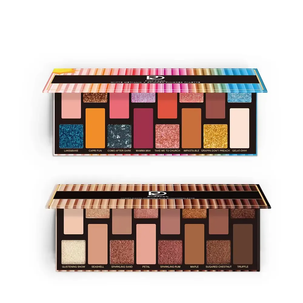 Essential Korean Style Eye Makeup 16 Color Eyeshadow Palette Matte Finish Waterproof Sweatproof Long Lasting and Smudge Proof
