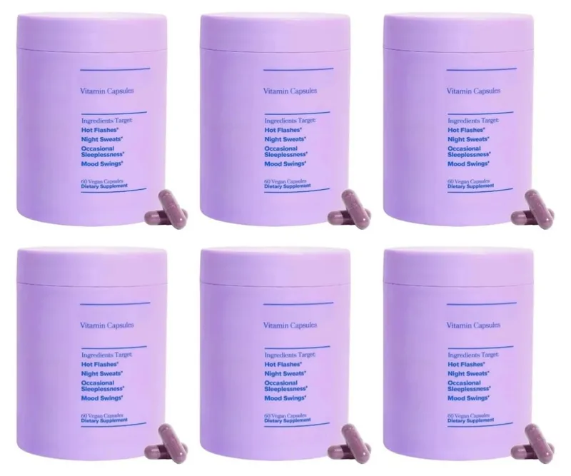 Vitaminas complexas femininas para a menopausa com vitamina D3 B6 ajudam a aliviar suores noturnos, mudanças de humor, suplemento alimentar saudável, 60 peças — image 11