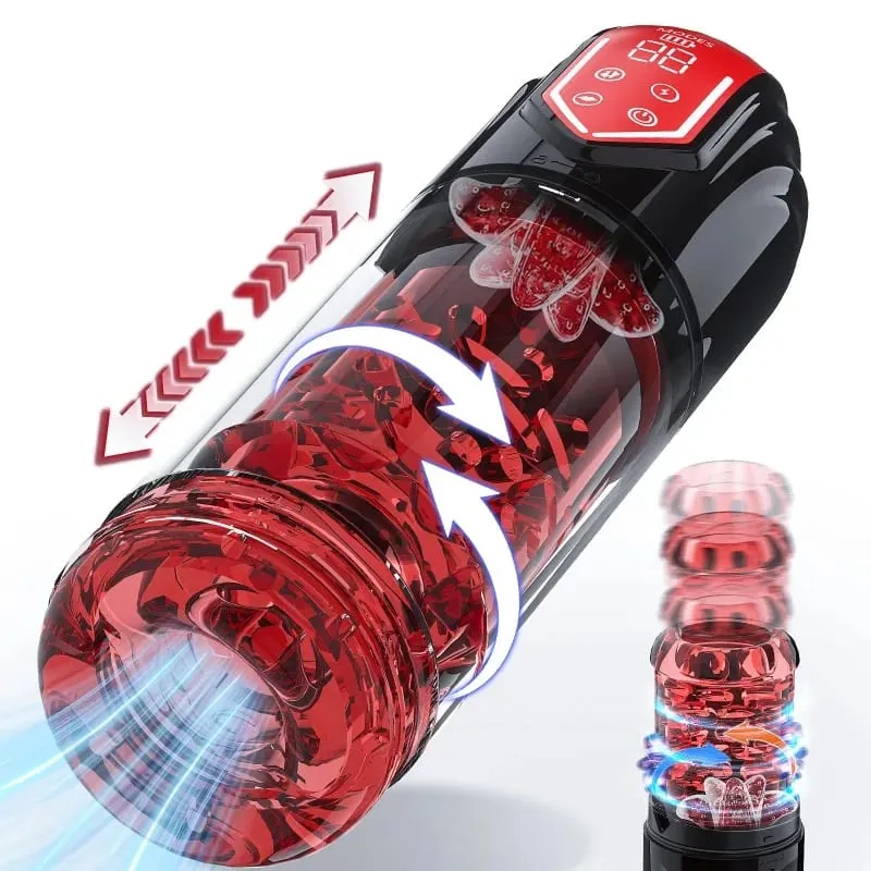 Masculino automático girar mastubador sucção boquete máquina masturbação copo brinquedos sexuais bens adultos para homens masturbar suprimentos — image 1